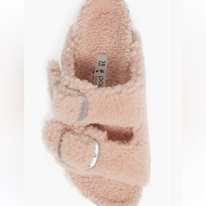 Birkenstock Shearling Slide Sandal